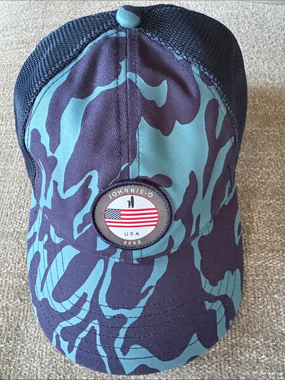 JOHNNIE O Golf Surfer Camo Baseball Trucker SnapBack Hat NEW